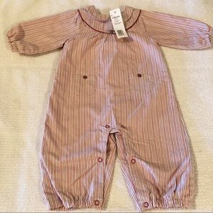 NWT Jacadi 100%Cotton Long Sleeve Stripe  -3M